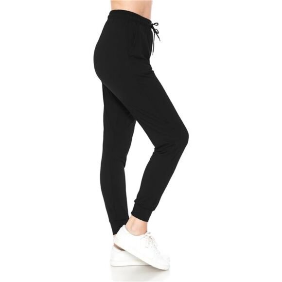 Women's Relaxed-fit Jogger Track Cuff Sweatpants with Pockets for Yoga, Workout - Picture 1 of 7